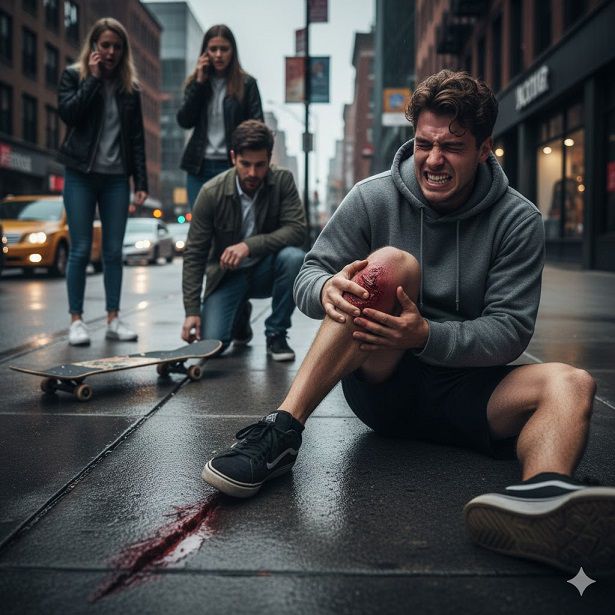 سابقه ضربه شدید به زانو